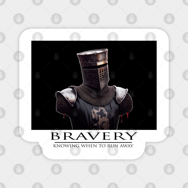 Black Knight Bravery Magnet by TotallyRadGames