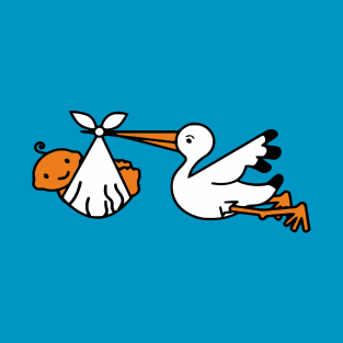 Stork With Baby T-Shirt