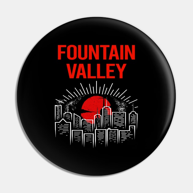 Red Moon Fountain Valley Pin by flaskoverhand