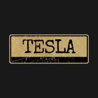 Aliska text black retro - TESLA T-Shirt