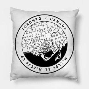 Toronto Map Pillow