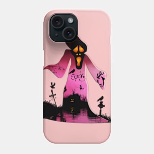 Spooky, funny halloween design Phone Case