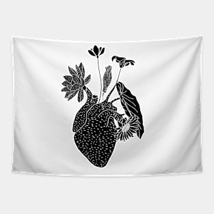 heart flower Tapestry