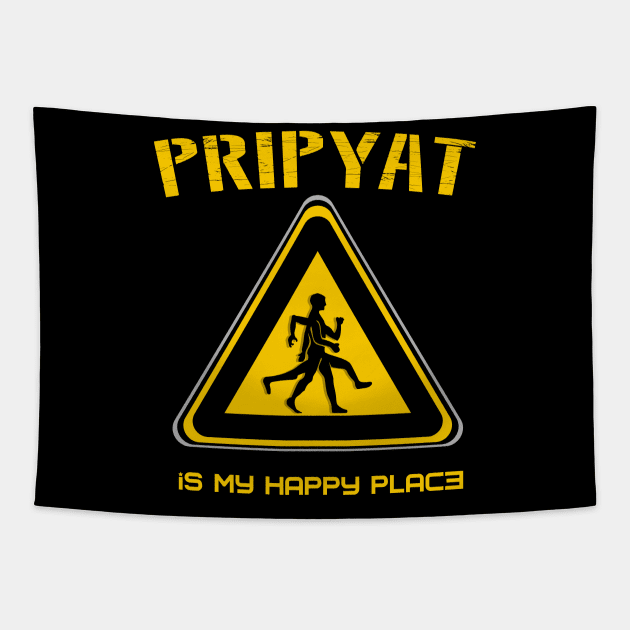 Pripyat is my happy place Tapestry by VinagreShop