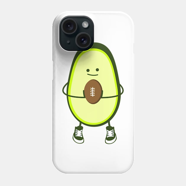 Funny rugby avocado Phone Case by spontania