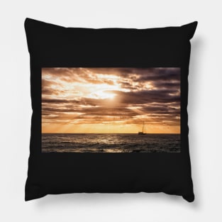 Sailing Into the Sunburst Pillow