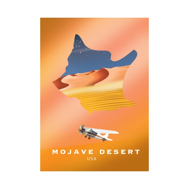 mojave desert travel poster by nickemporium1