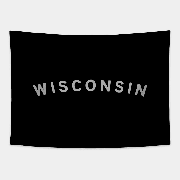 Wisconsin Typography Tapestry by calebfaires