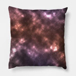 Peach and Purple Nebula Pillow