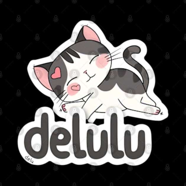 Delulu Cat by MaystarUniverse