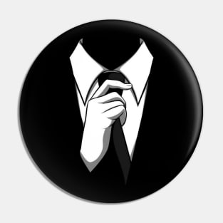 Anonymous suit Pin