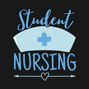 Pastel Nurse Students Nursing Blue T-Shirt