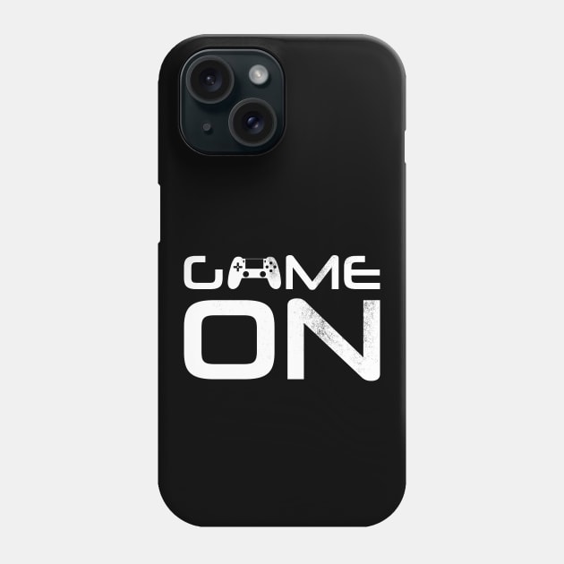 A funny gaming quote GAME ON controller a gift for gamers Phone Case by Guntah