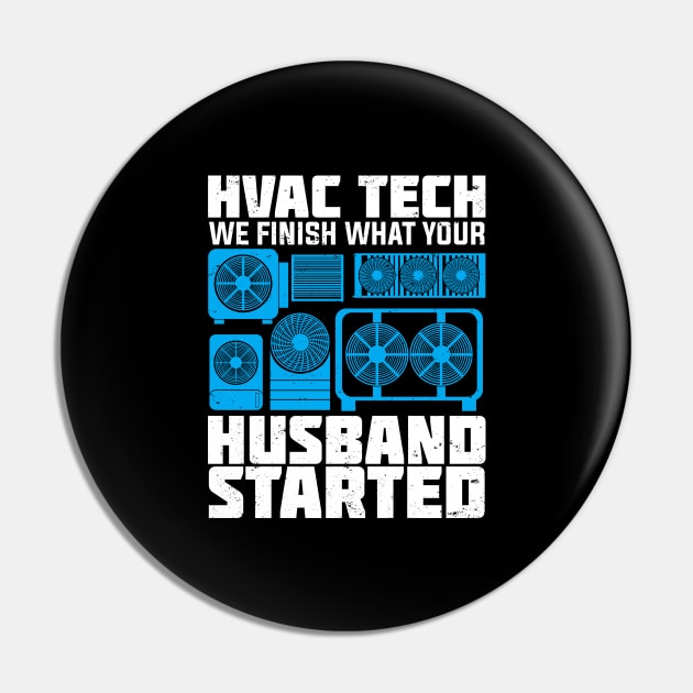 Funny HVAC Tech Instructor Technician Gift Pin by Dolde08