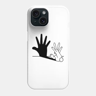 Rabbit Hand Shadow Art Cool Gift Tee T Shirt Phone Case