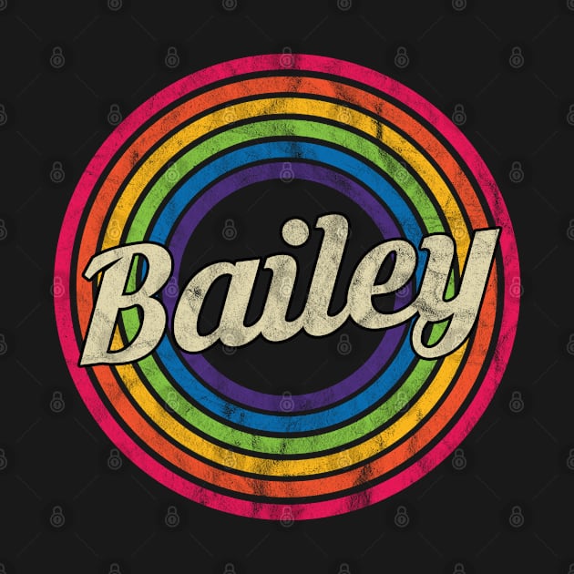 Bailey - Retro Rainbow Faded-Style by MaydenArt