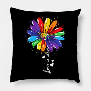 Love Is Love LGBT Gay Lesbian Pride Pillow