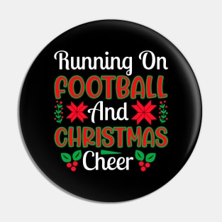 Football & Christmas Cheer Pin