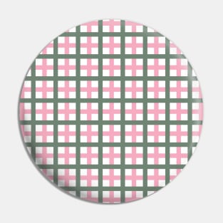 Green & Pink Tattersall Pin