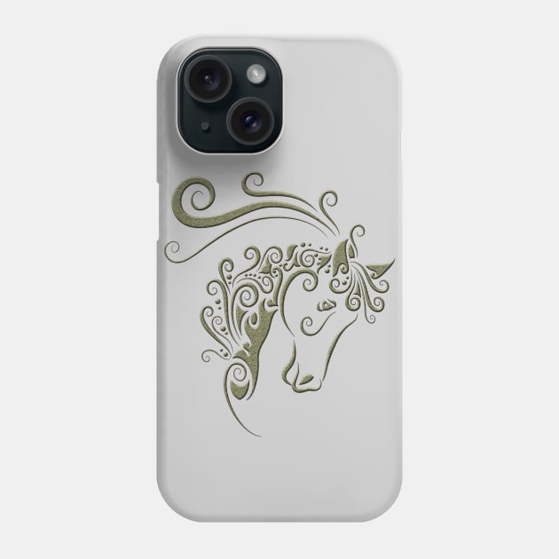 Horse head Phone Case by tsign703