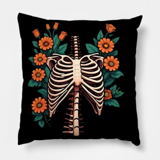 Rib Cage in Art Pillow
