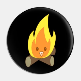 kawaii campfire Pin