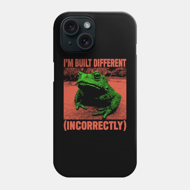 I'm Built Different Frog Phone Case by giovanniiiii