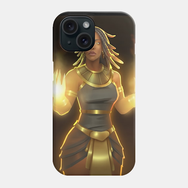 Black Goddess Collection Phone Case by Beckley Art