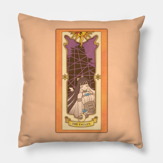 Fallen Clow Card Pillow by Thilah