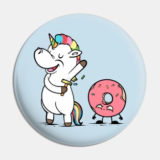 Unicorn Sprinkled Donut Cute And Funny Unicorn Pin