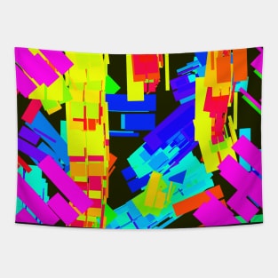 Scrambled Rectangles Abstract 2 Tapestry