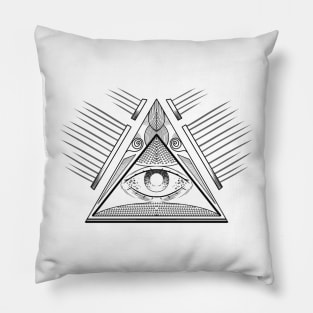 Illuminati Illuminating Sight All Seeing Eye Pillow