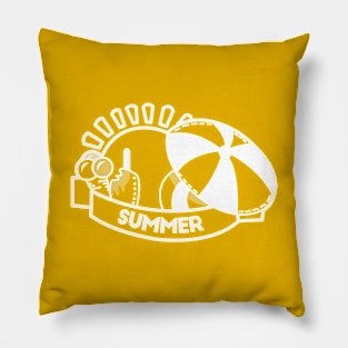 Lovely summer (White) Pillow