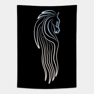 Horse Head Drawing Tapestry