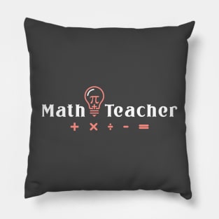 Math Teacher Pillow