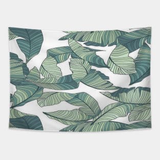 Tropical Palm Leaf Tapestry