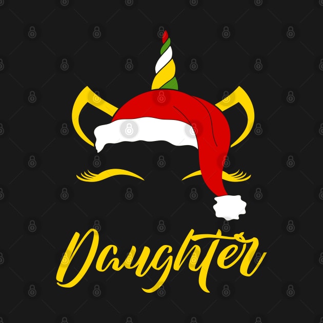 Daughter Santa Claus Unicorn Birthday Occupation Job Christmas by familycuteycom