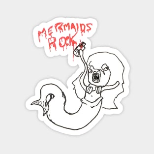 Mermaids Rock! Magnet