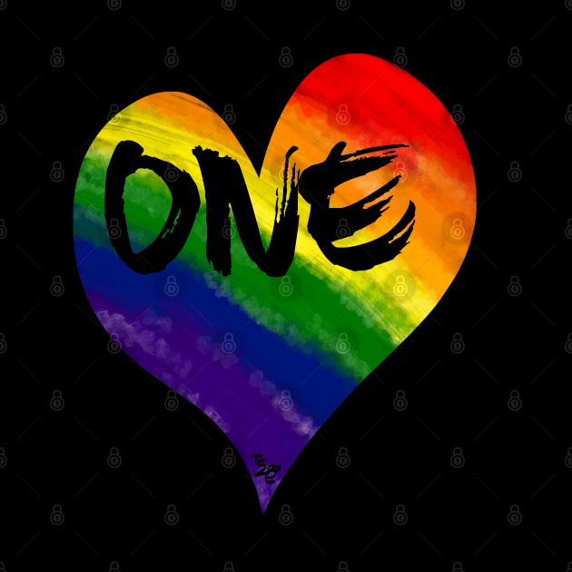 One Love - Rainbow Heart by That5280Lady