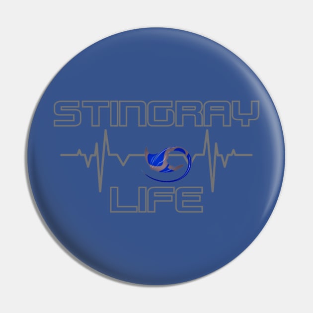 Stingrays For Life Pin by LCCMakos