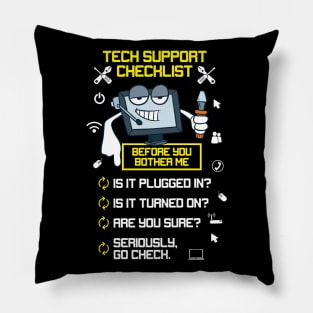 Tech Support Pillow