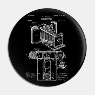 Photographic Camera Patent / Camera Blueprint / Camera Patent Illustration Pin