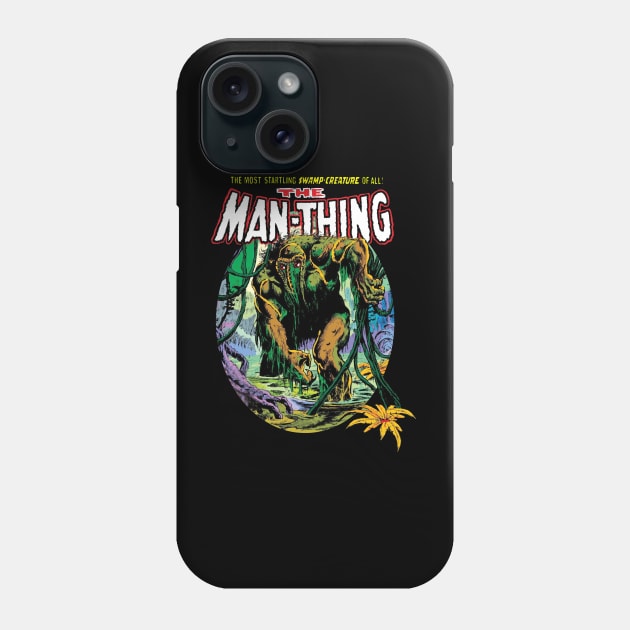 VINTAGE HORROR MAN-THING 1974 Phone Case by AxLSTORE