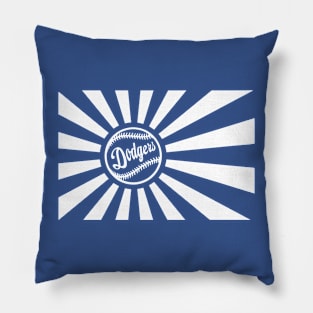 Dodgers Japanese War Flag Pillow