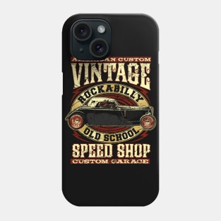 American Custom Vintage Rockabilly Hot Rod Phone Case