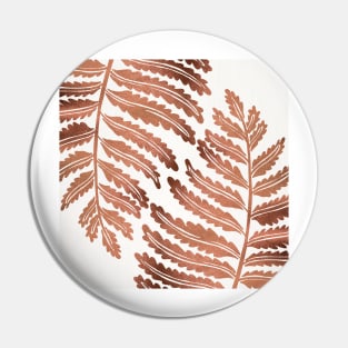 fern leaf rose gold Pin