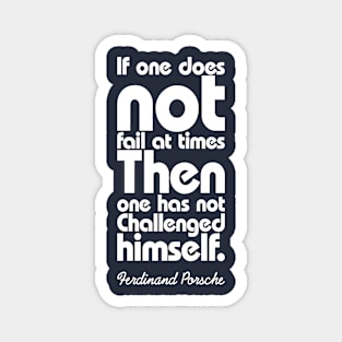 Porsche Quote Magnet