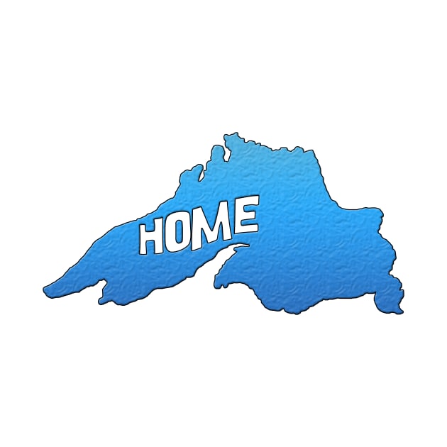 Lake Superior Outline with "Home" by gorff