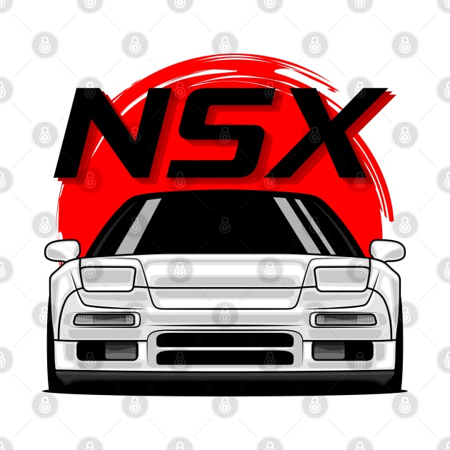 White NSX MK1 Front JDM by GoldenTuners