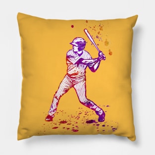 Baseball Batter or Hitter in Launch Position - 04 Pillow